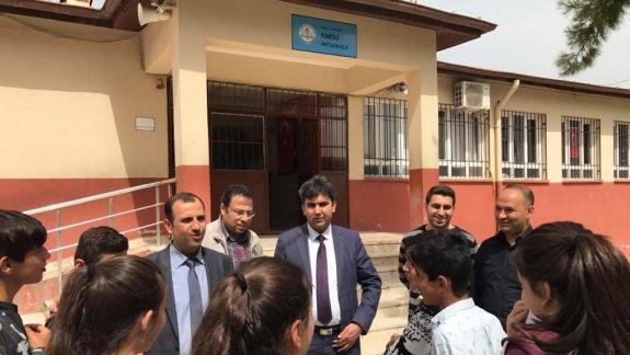 İlçe Milli Eğitim Müdürü Mehmet GÜNER´in TEOG Sınavı Ziyaretleri